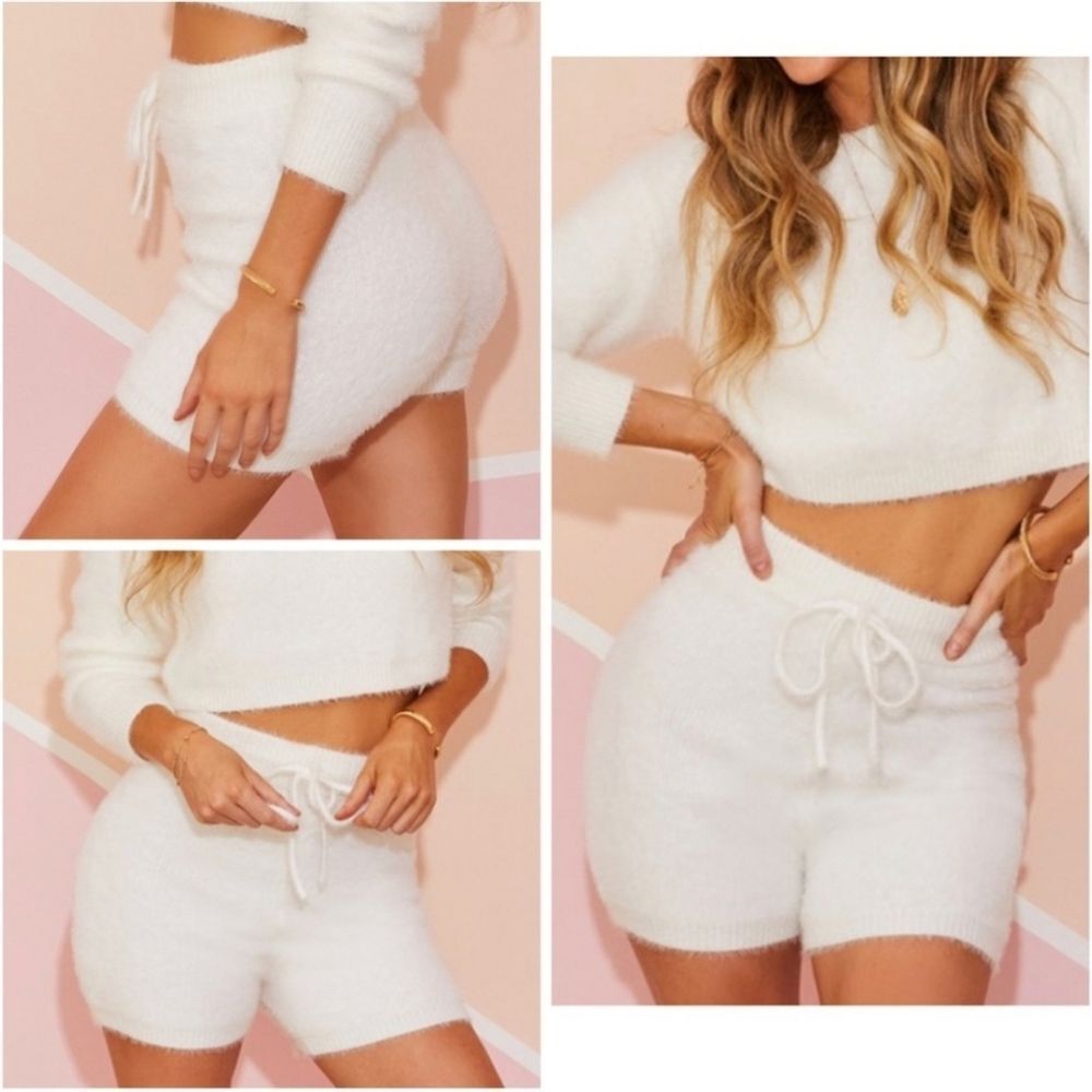 Hidden Brand Fuzzy Sweater High Waist Shorts Large
